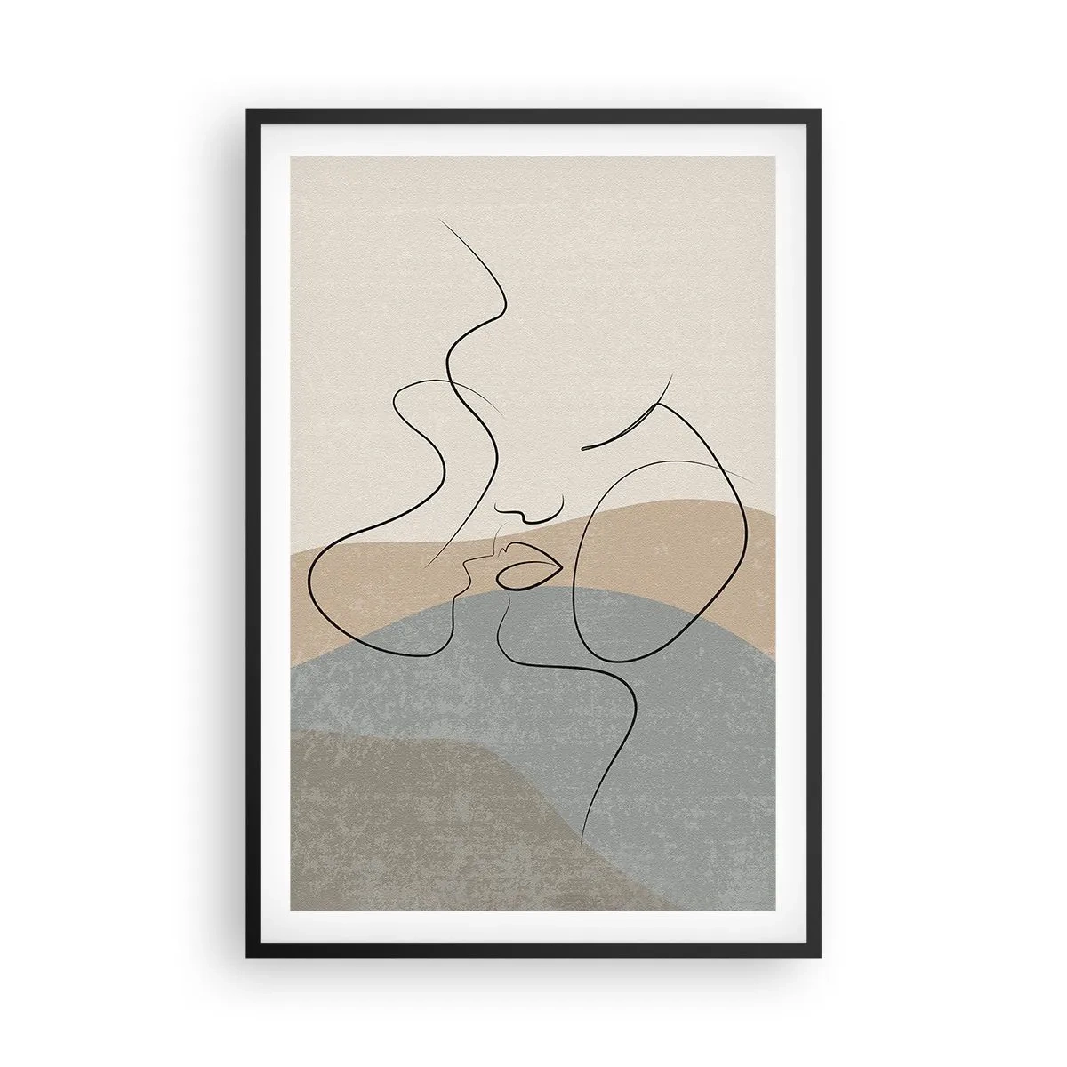 Plakát v černém rámu - Jako tah štětcem - 61x91 cm