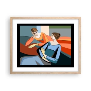 Plakát v rámu světlý dub - Chvíle svěření - 50x40 cm