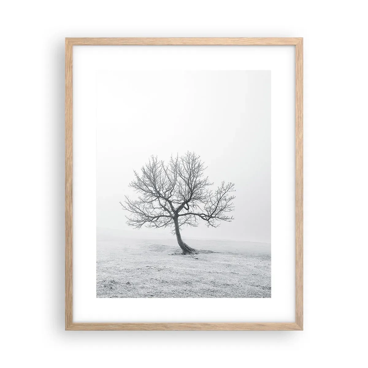 Plakát v rámu světlý dub - Proti nicotě - 40x50 cm