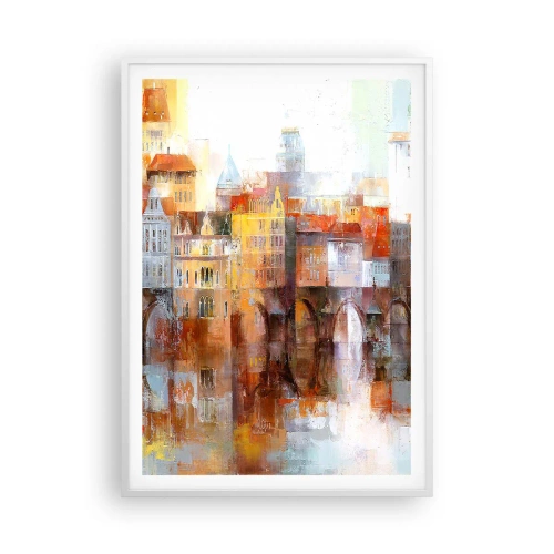 Plakát v bílém rámu - Pod mostem je taky krásně - 70x100 cm