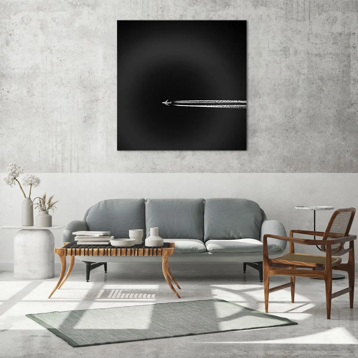 Obraz na skle - Do jiné dimenze - 30x30 cm