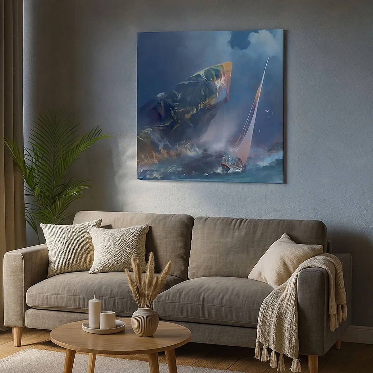 Obraz na plátně - Kdo má odvahu, vyhrává - 30x30 cm