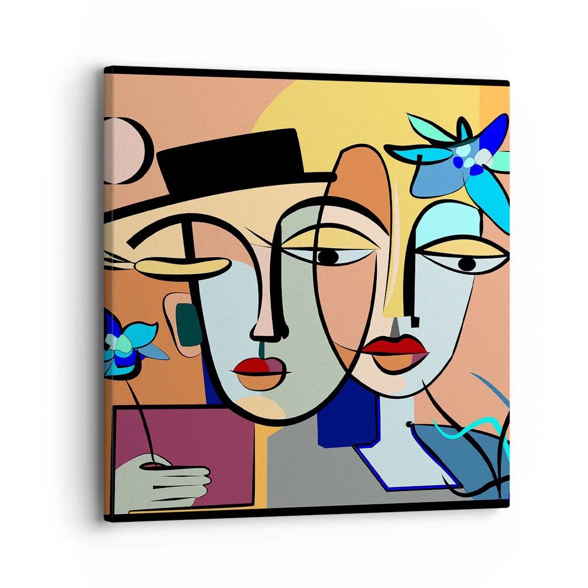 Obraz na plátně - Picassovo randez vous - 30x30 cm