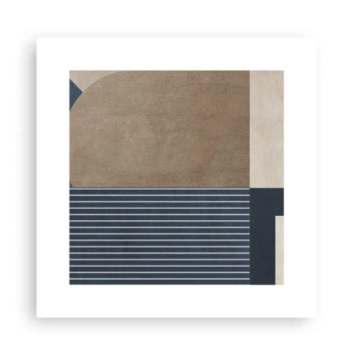 Plakát - Kompozice jednoduchosti a kulatosti - 30x30 cm