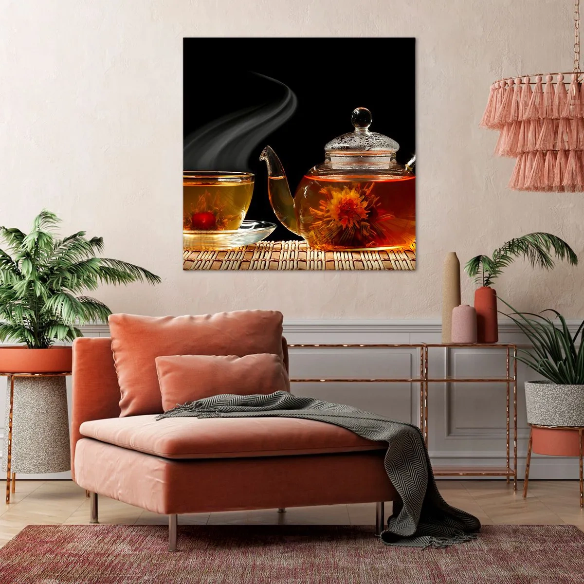 Obraz na plátně - Magie a umění vaření čaje - 70x70 cm