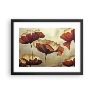 Plakát v černém rámu - Lán louky - 40x30 cm