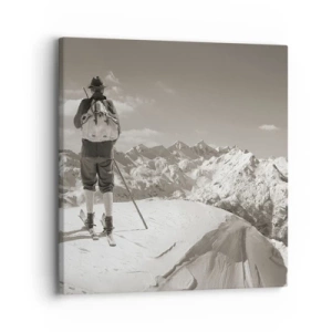 Obraz na plátně - Stejné hory - 30x30 cm