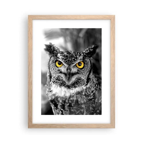 Plakát v rámu světlý dub - Nic se neschová - 30x40 cm