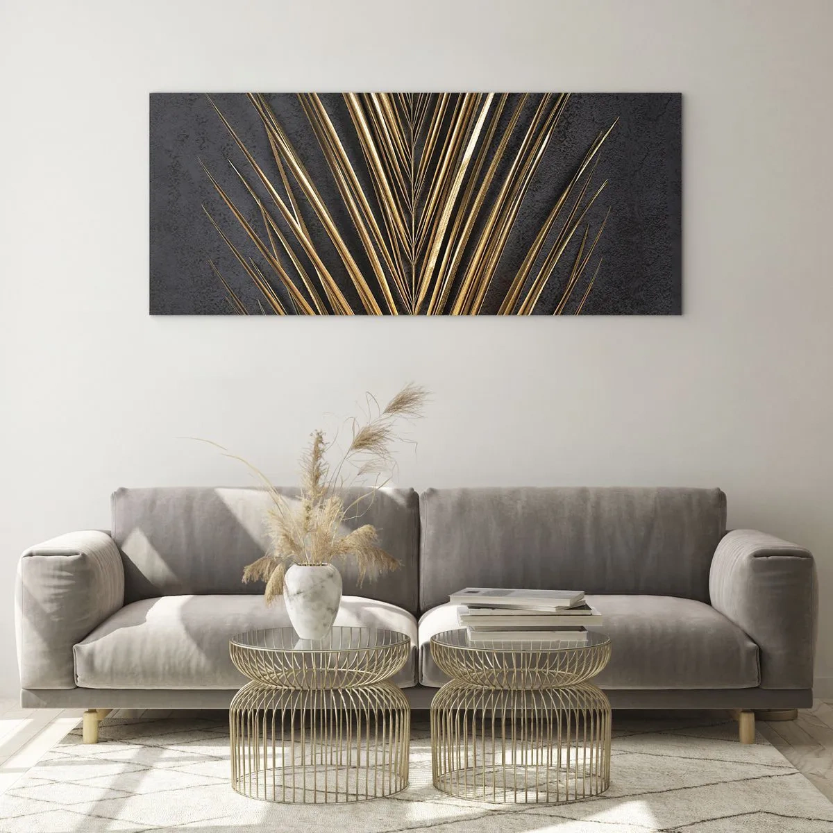 Obraz na skle - Zlato tropů - 120x50 cm