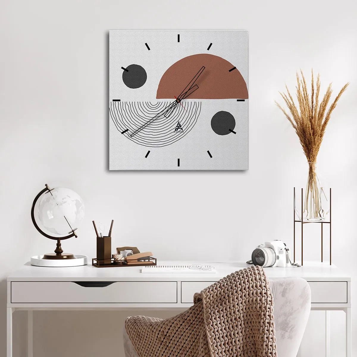 Nástěnné hodiny - Dokonalost kruhu - 30x30 cm