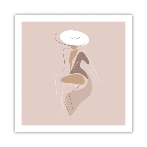 Plakát - Jak vypadá pravá dáma? - 60x60 cm