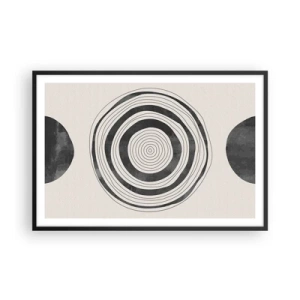 Plakát v černém rámu - Důležité je to, co je uprostřed - 91x61 cm