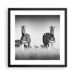 Plakát v černém rámu - A přesto je svět černo-bílý - 40x40 cm