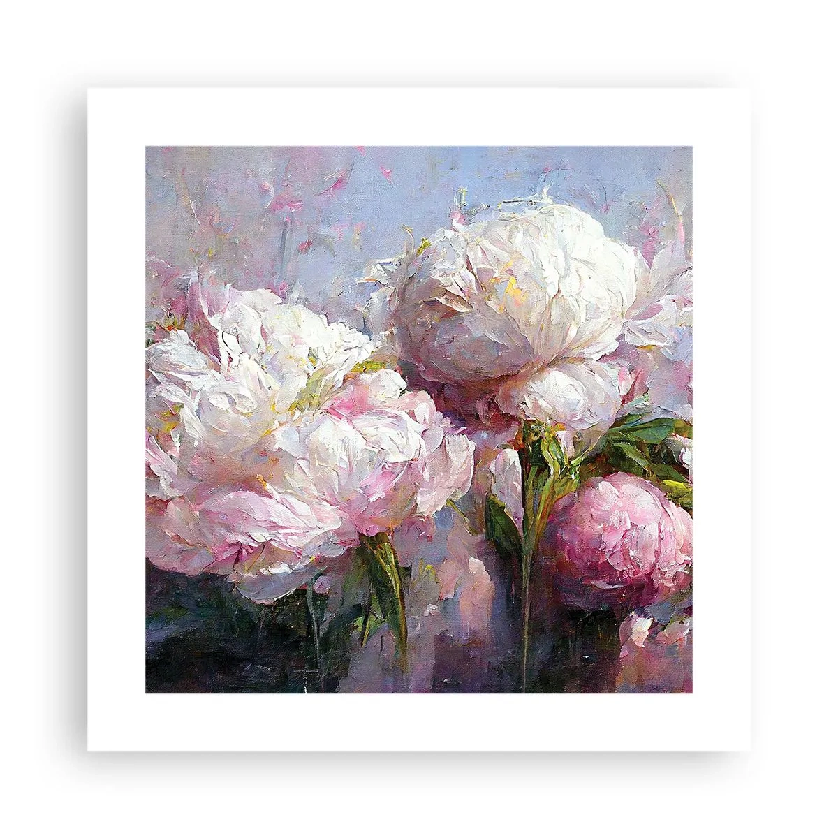 Plakát - Kytice překypující životem - 40x40 cm