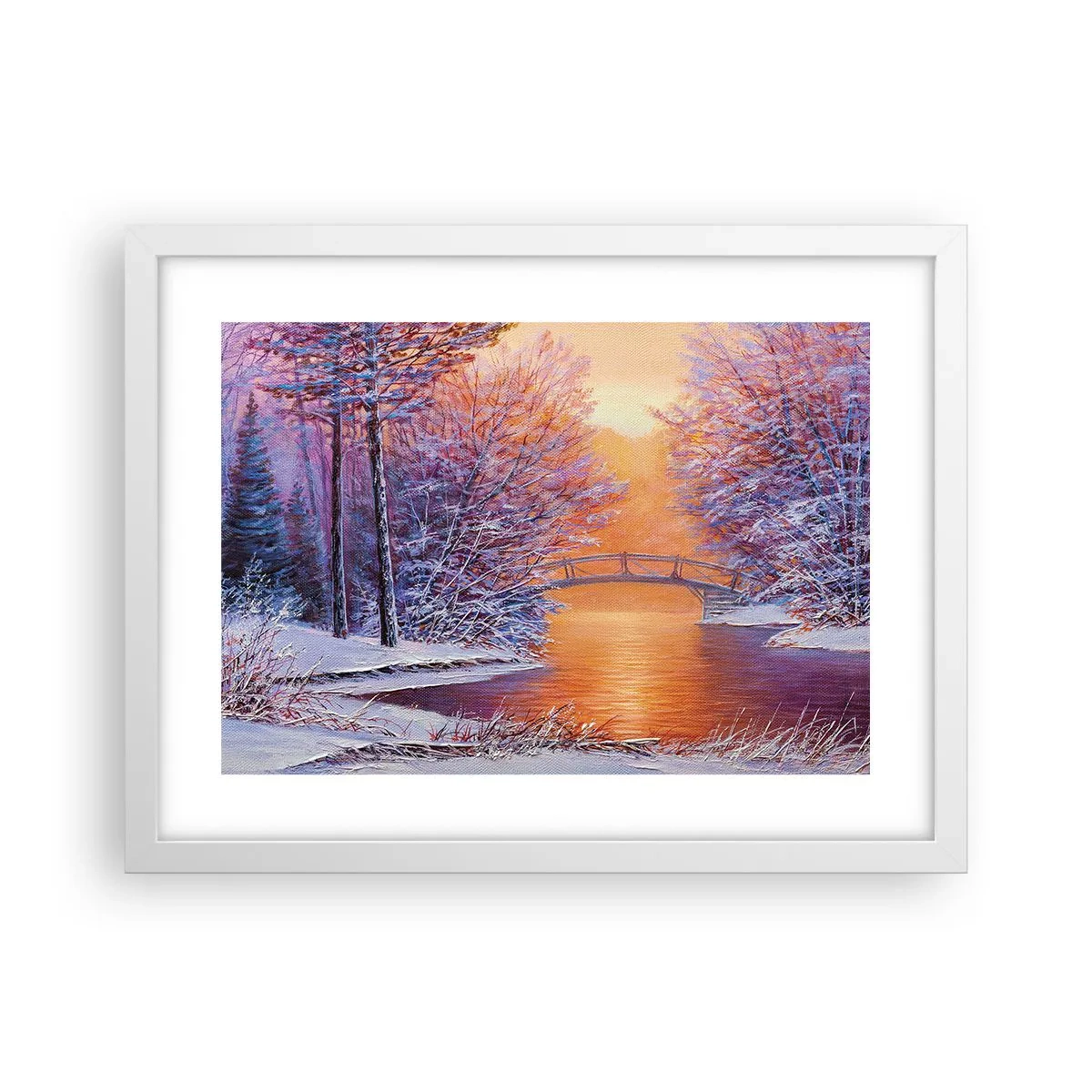 Plakát v bílém rámu - Sejdeme se zde - 40x30 cm