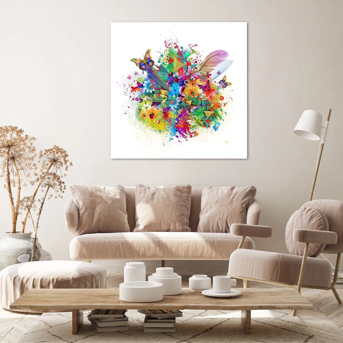 Obraz na plátně - Kytice radosti - 50x50 cm