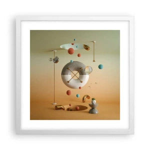 Plakát v bílém rámu - Vše je možné - 40x40 cm