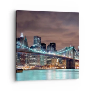 Obraz na plátně - Světla velkoměsta - 40x40 cm