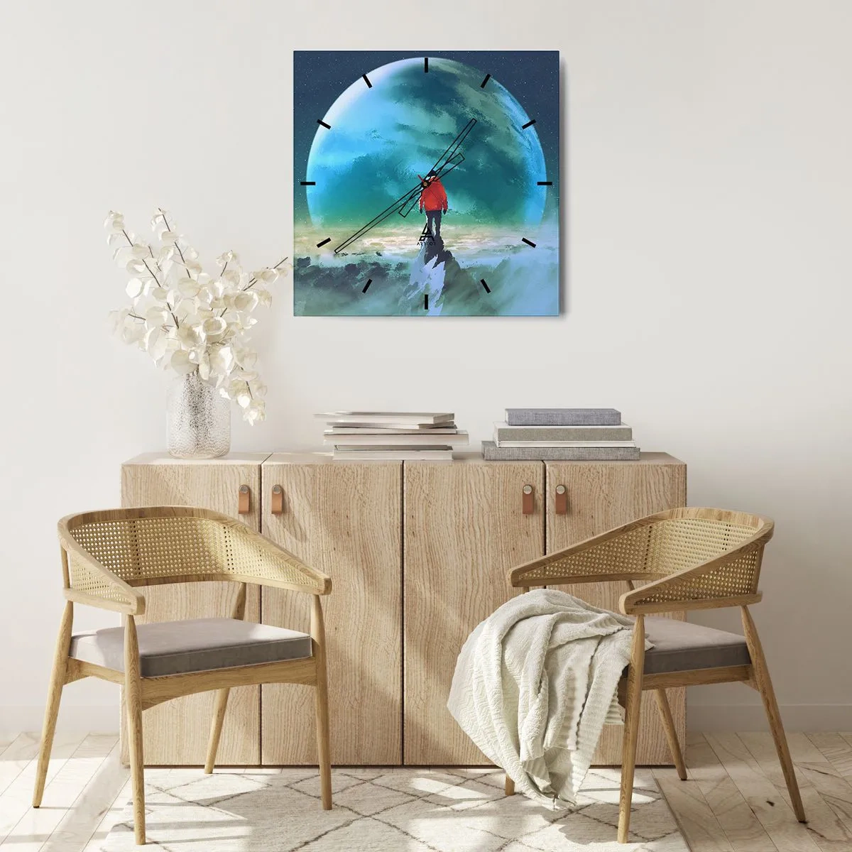 Nástěnné hodiny - Objevitel nové zemi - 40x40 cm