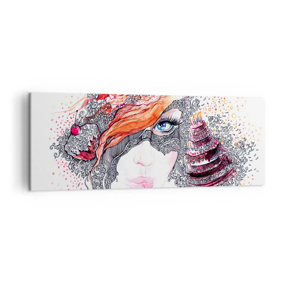 Obraz na plátně - S ní je každý den svátek - 140x50 cm