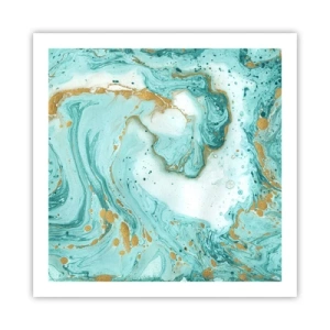 Plakát - Pod velkou vlnou z epochy Edo - 60x60 cm