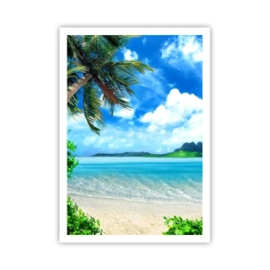 Plakát - Modř tropů - 70x100 cm