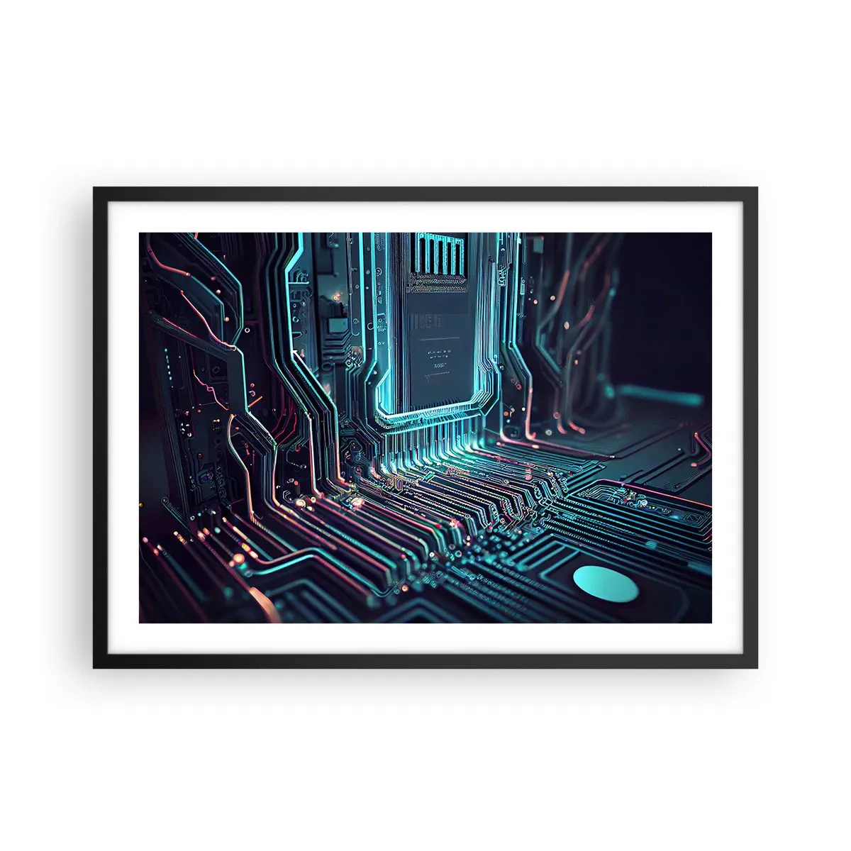 Plakát v černém rámu - Jen tak přemýšlím… - 70x50 cm