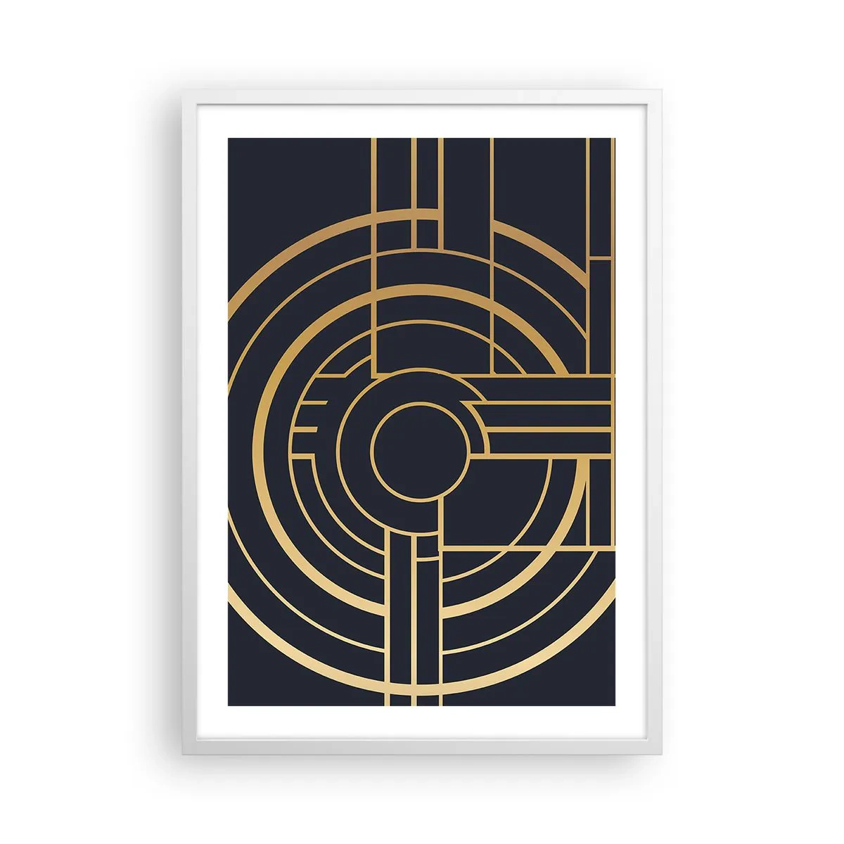 Plakát v bílém rámu - Obraty události - 50x70 cm