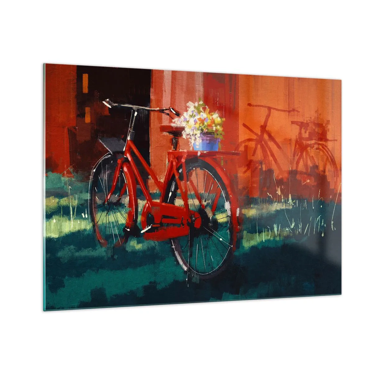 Obraz na skle - I want to ride my bicycle - 100x70 cm