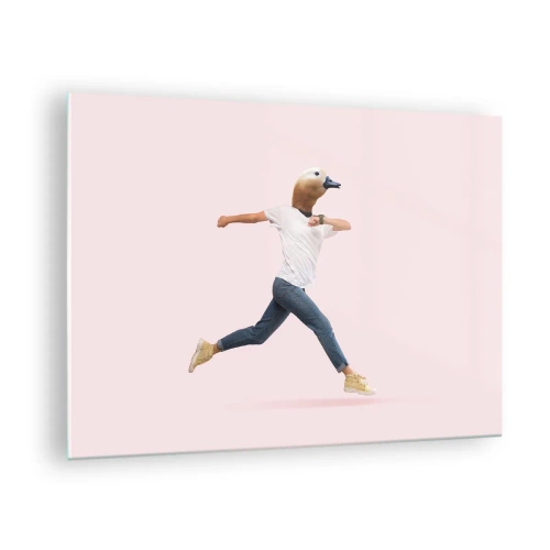 Obraz na skle - Špetka absurdity - 70x50cm - Špetka absurdity - Moderní nástěnná dekorace do obývacího pokoje a ložnice ARTTOR