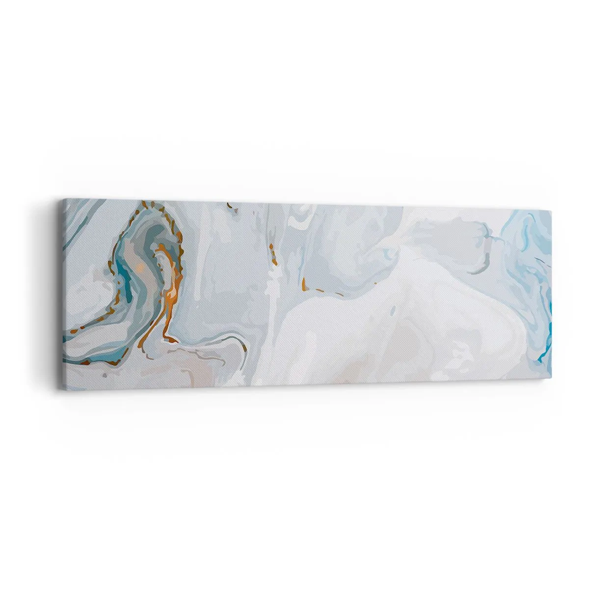 Obraz na plátně - Povznesená bílá - 90x30 cm