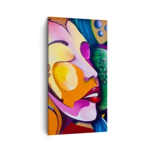 Obraz na plátně - Dotknout se barvou - 45x80 cm