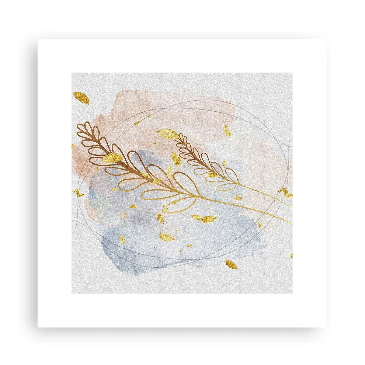 Plakát - Zlatý závan - 30x30 cm
