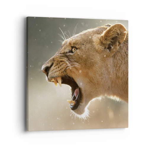 Obraz na plátně - Snaž se neposlouchat - 40x40 cm