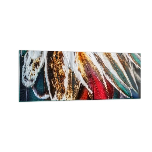 Obraz na skle - Tajemství letu - 140x50 cm