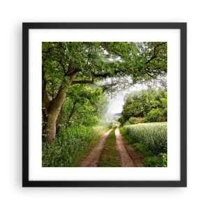 Plakát v černém rámu - Et in Arcadia ego - 40x40 cm