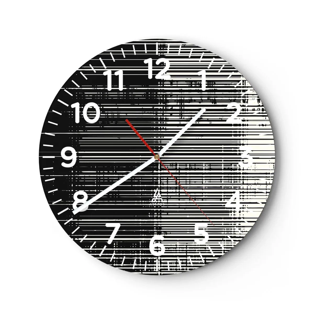 Nástěnné hodiny - Vlny a vibrace - 40x40 cm