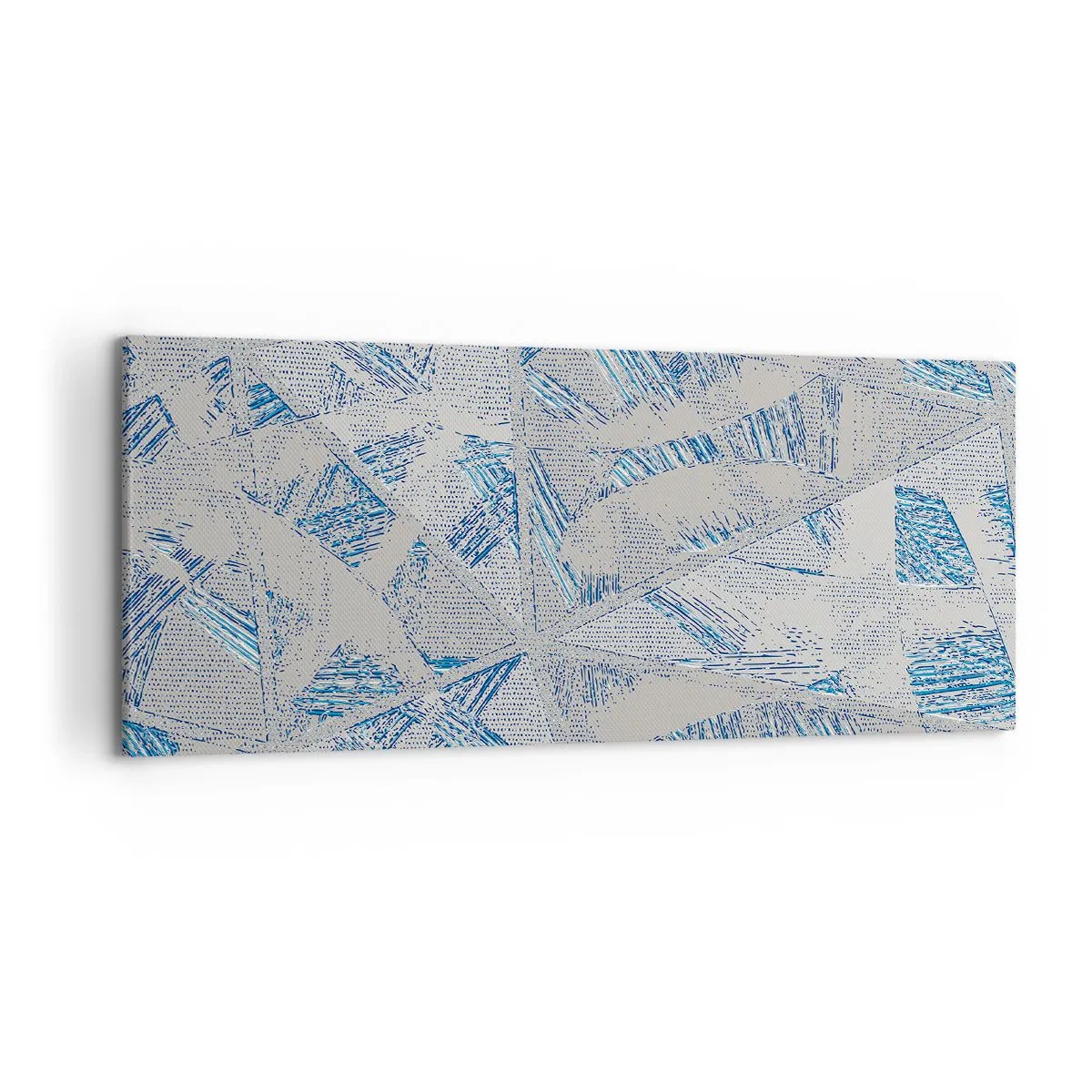 Obraz na plátně - V šedomodrém labyrintu - 120x50 cm