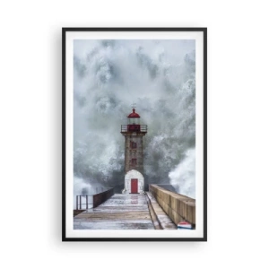 Plakát v černém rámu - Hukot vody, šum větru - 61x91 cm