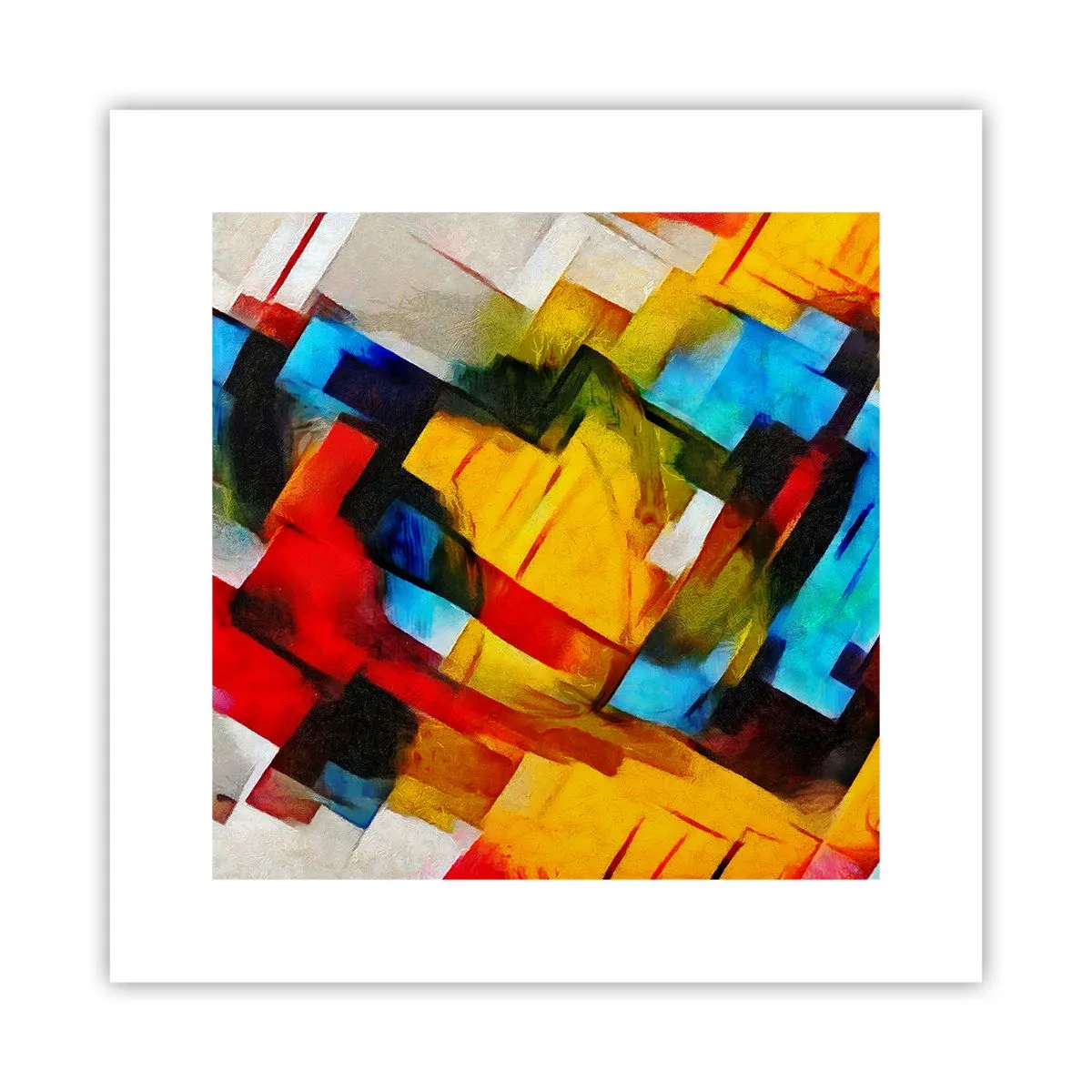 Plakát - Vícebarevné vrstvy - 30x30 cm