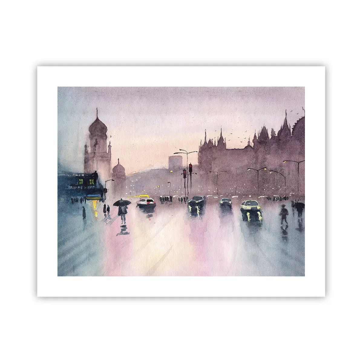 Plakát - V deštivém oparu - 50x40 cm