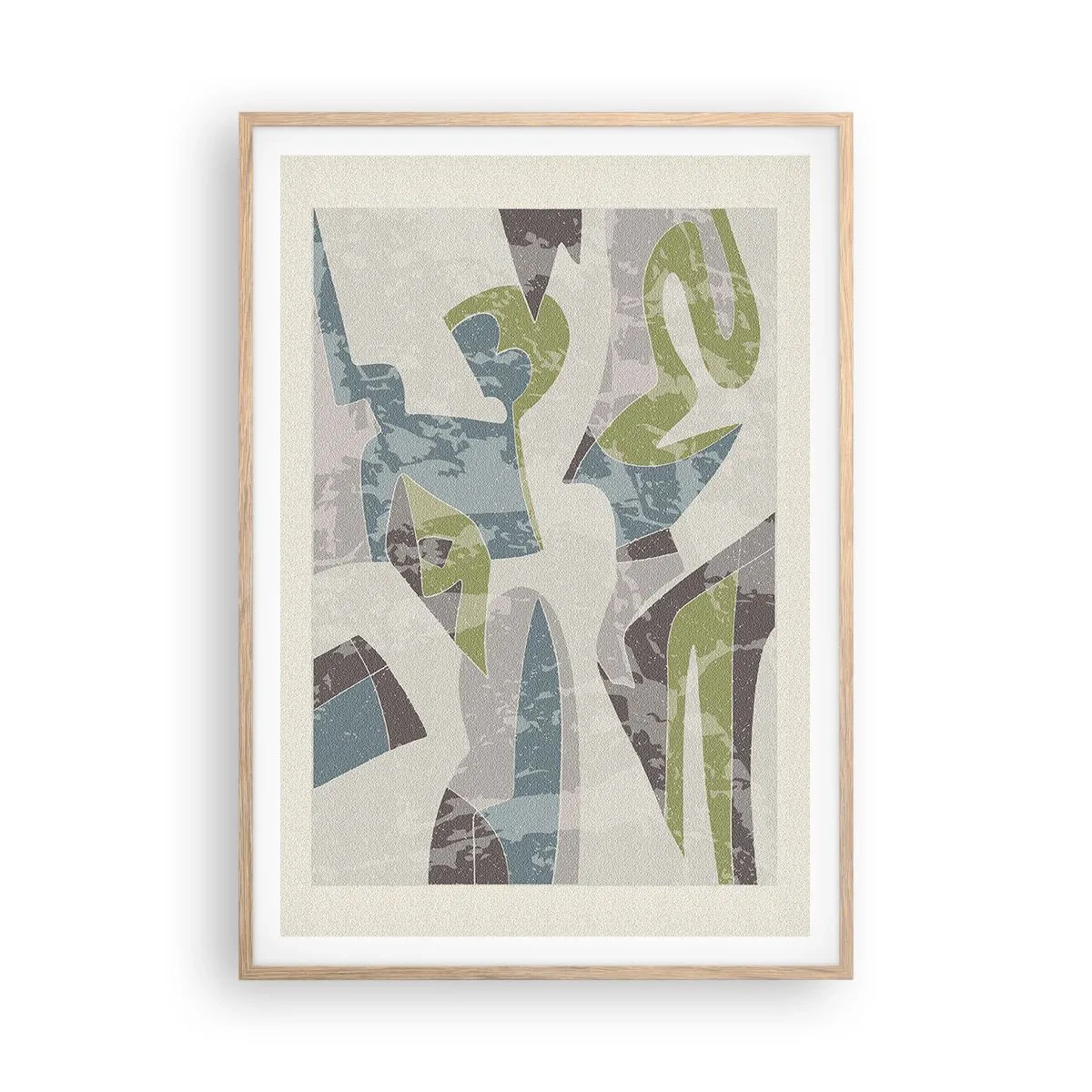 Plakát v rámu světlý dub - Kompozice za sklem - 70x100 cm