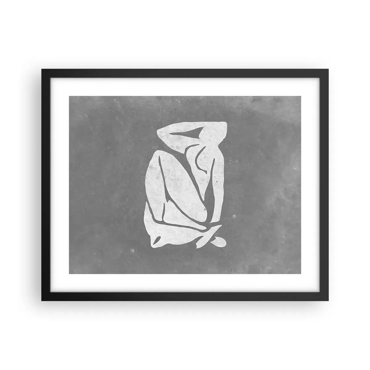 Plakát v černém rámu - V zádumčivosti - 50x40 cm