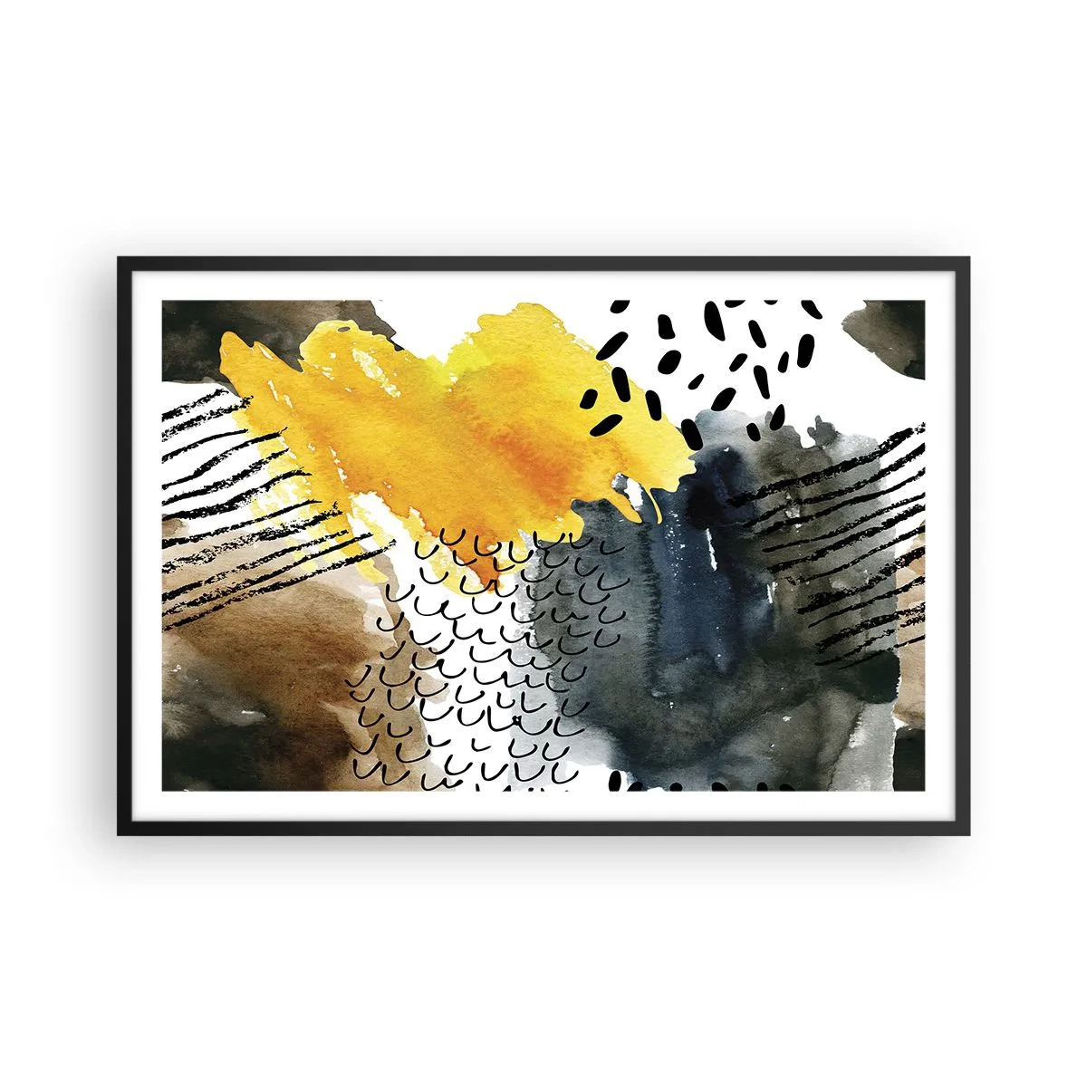 Plakát v černém rámu - Setkání živlů - 91x61 cm
