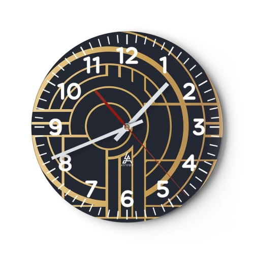 Nástěnné hodiny - Obraty události - 40x40 cm