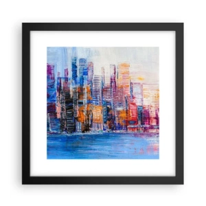 Plakát v černém rámu - Radostná metropole - 30x30 cm