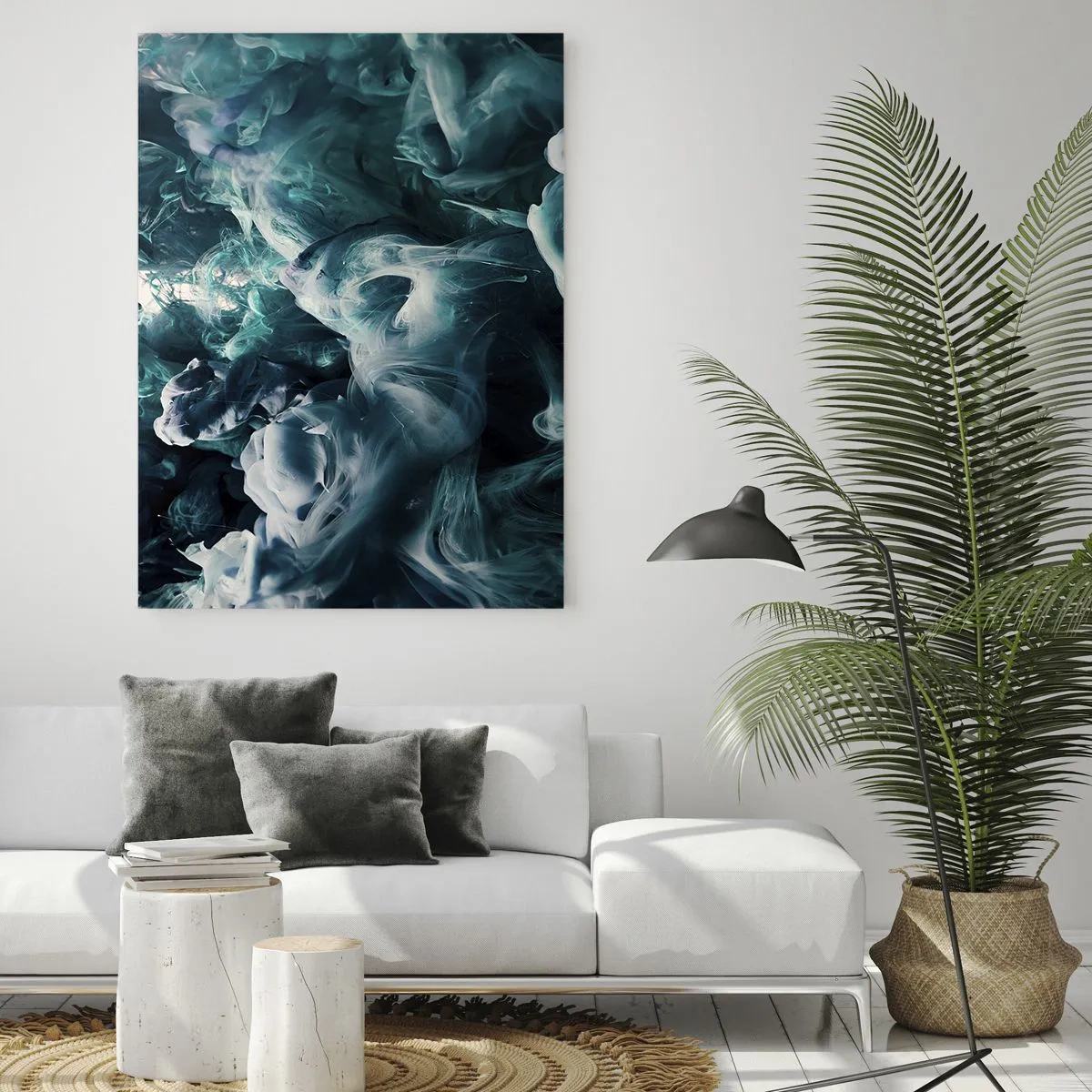 Obraz na skle - Pohyb barvy - 50x70 cm