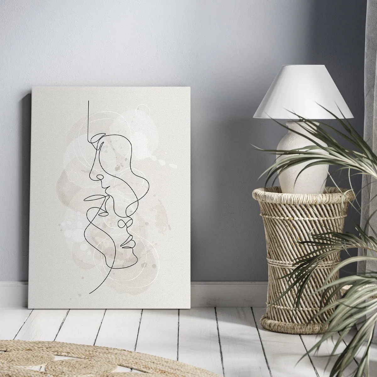 Obraz na plátně - Zamotaní v objetí - 50x70 cm