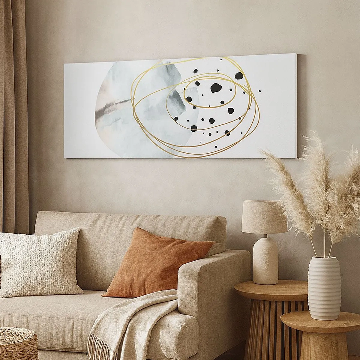 Obraz na plátně - V objetí prostoru - 100x40 cm