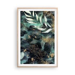 Plakát v rámu světlý dub - Kouzelná zahrada - 61x91 cm